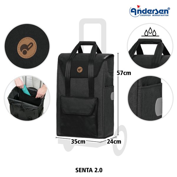 Komfort Shopper Senta 2.0 schwarz